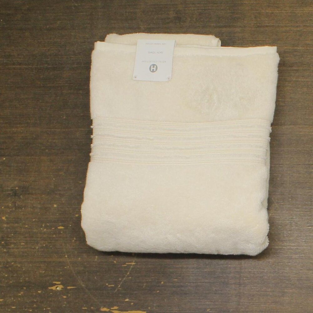 Hotel Collection Luxury Turkish Cotton Bath Towel Ivory Off White Bath Towel